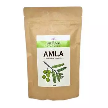 Саттва, Травяной порошок для волос Амла 100г, Sattva