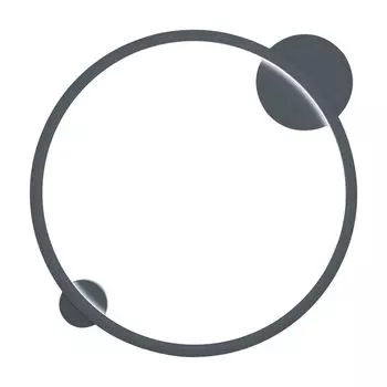 Saturno Black 25W Светодиодный потолочный светильник Потолочный светильник Milagro