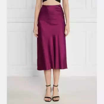 Сатынова юбка Patrizia Pepe, фиолетовый