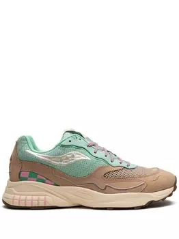 Кроссовки Saucony 3D Grid Hurricane, коричневый/голубой