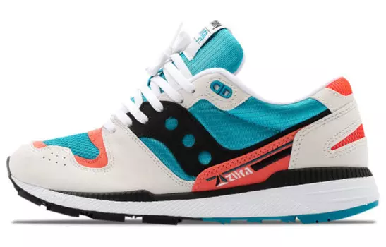 Кроссовки Saucony Men, белый/черный/голубой/розовый