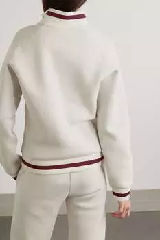 SAUL NASH Полосатая толстовка из смесового хлопкового джерси, серый