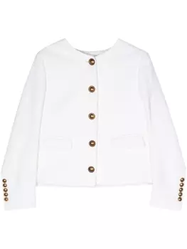 Saulina укороченный жакет, белый