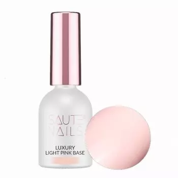 SAUTE NAILS Гибридная база для ногтей Luxury LIGHT PINK BASE - 8 мл
