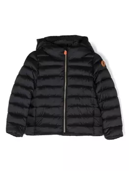 Save The Duck пуховик Animal Free с капюшоном, черный