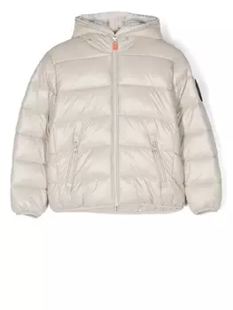 Save The Duck пуховик Gluck с капюшоном, нейтральный цвет