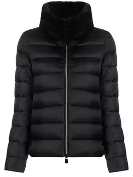 Save The Duck пуховик с воротником из искусственного меха, черный