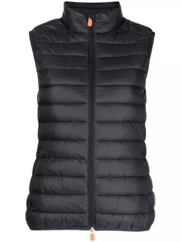 Save The Duck стеганый жилет Charlotte, черный
