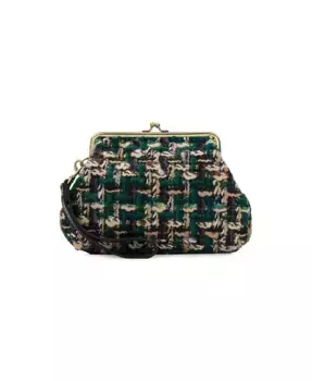 Савена Букле Клатч с застежкой-поцелуем на запястье Patricia Nash, зеленый