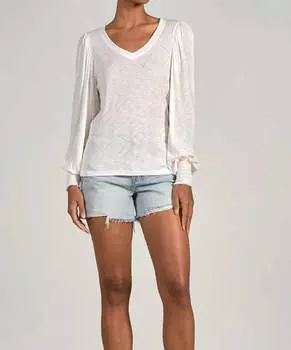 Саксонская рубашка белого цвета ELAN