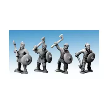 Саксонские воины с топорами, Historical Miniatures - Dark Ages - Early Franks & Saxons (28mm) (Crusader Miniatures)