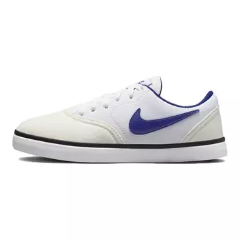 SB Check Детские скейтбордические туфли GS Nike, белый/синий
