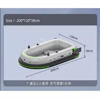 SBART морской надувной каяк, утолщенная ткань Оксфорд, штурмовая лодка, 2,3 метра, двухслойная лодка Оксфорд, набор для входа на трех человек