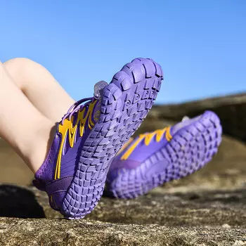 SBART Mulbon детская нескользящая дышащая уличная пляжная обувь на мягкой подошве фиолетового цвета w21 26-38