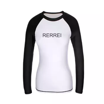 SBART SAILBEE гидрокостюм женский цельный купальник брюки с длинными рукавами быстросохнущий облегающий черно-белый топ с подкладкой S-XL