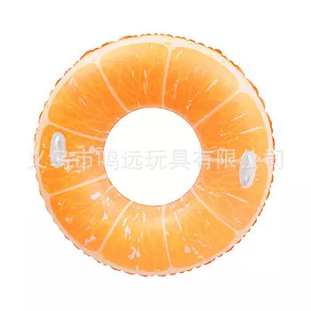 SBART увеличенное и утолщенное надувное двухслойное кольцо для плавания подмышками для взрослых оранжевое кольцо для плавания 120 # с ручкой