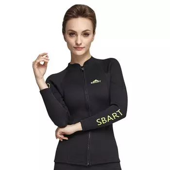 SBART зимний плавательный женский резиновый женский сплит с длинными рукавами, теплый водонепроницаемый женский купальник для серфинга и подводного плавания, M