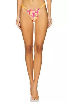 Сборчатые трусики-стринги для бикини Kulani Kinis, island dreamer