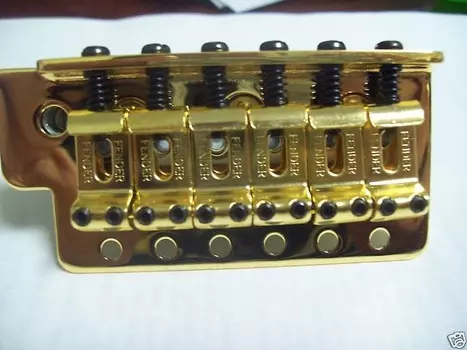 Сборка моста Fender для мексиканской гитары - ЗОЛОТО, 005-9561-000