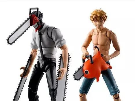 Сборная модель Chainsaw Man SMP Chainsaw Man & Denji Model Kit Set Bandai Spirits