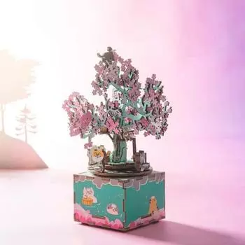 Сборная модель Cherry Blossom Music Box DIY Model Kit Rolife