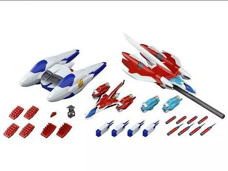 Сборная модель Gear Fighter Dendoh SMP Cell Fighter, Cell Booster, & Cell Booster Valhalla Model Kit Set BANDAI SPIRITS