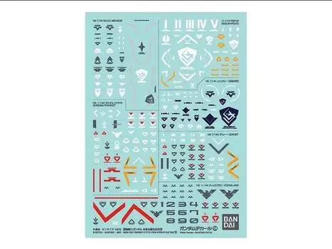 Сборная модель Gundam Decal No.134 Mobile Suit Gundam: The Witch From Mercury Set 2 Multiuse Decal Sheets Bandai Spirits
