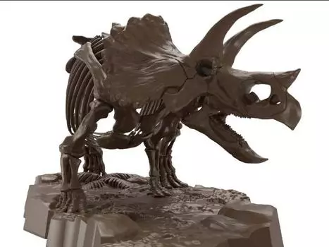 Сборная модель Imaginary Skeleton Triceratops 1/32 Scale Model Kit Bandai Spirits