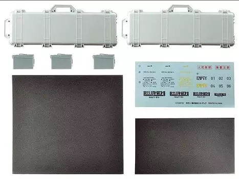 Сборная модель Little Armory LD038 Military Hard Case A3 (White x Gray) 1/12 Scale Accessory Set Takara Tomy