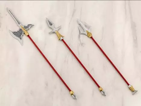 Сборная модель M.S.G. Modeling Support Goods Virtuous Style 03 Pole Weapon Set Kotobukiya