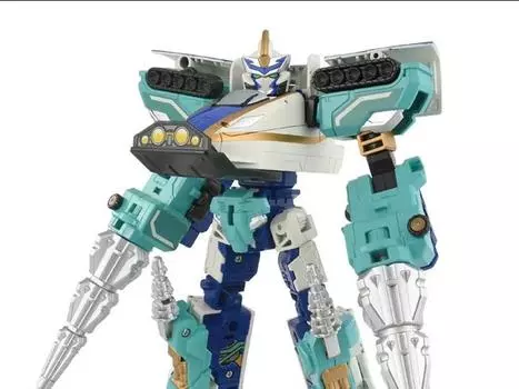 Сборная модель Shinkansen Henkei Robo Shinkalion CW E7 Kagayaki Drill Form Model Kit Takara Tomy