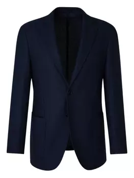 Scabal фактурный пиджак, синий