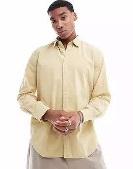 Scalpers - Рубашка из вельвета цвета дыни