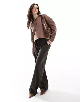 Scalpers – Толстовка поло цвета Camel Brown