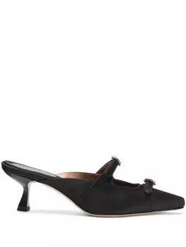 Scarosso мюли Liz 55 с заостренным носком, черный