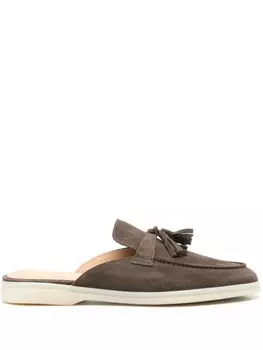 Scarosso мюли Lucrezia с кисточками, коричневый