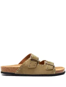 Scarosso сандалии Hopi с заклепками, зеленый