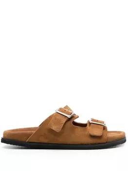 Scarosso сандалии с пряжками, коричневый