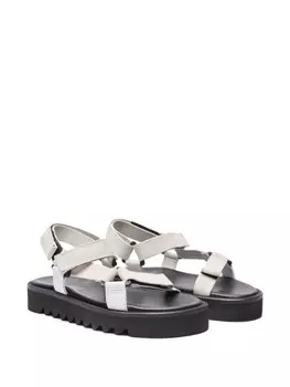 Scarosso замшевые сандалии Wooster V, белый