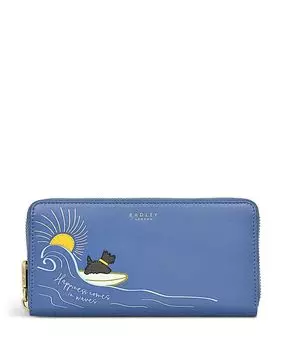Счастье приходит волнами Кошелек на молнии Radley London, синий