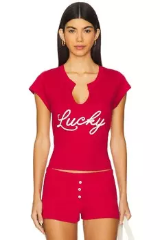 Счастливая футболка Bella Venice, красный