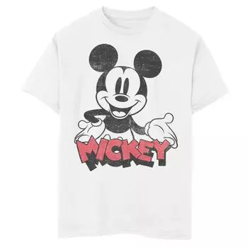 Счастливая футболка Disney's Mickey Mouse для мальчиков 8–20 лет Disney