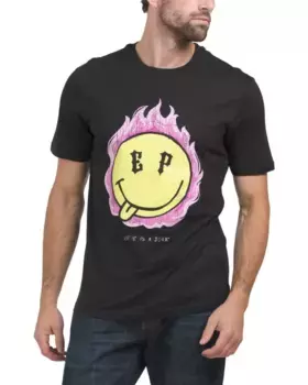 Счастливая футболка Eleven Paris, черный