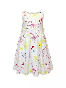 Счастливое летнее платье Lola + The Boys, белый