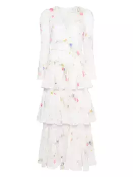 Счастливое макси-платье ZIMMERMANN, нейтральный