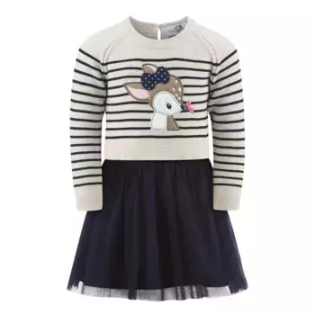 Счастливое платье из джерси для девочек Happy Girls, цвет navy