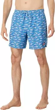 Счастливые плавки с принтом Vineyard Vines, цвет Bonito Hull Blue