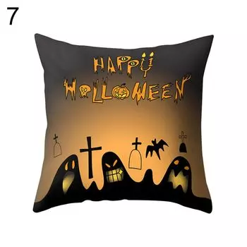Счастливый Хэллоуин Тыква Призрак Подушка Чехлы Диван-Кровать Автомобиль Кафе Декор Декор-7# Stuttg