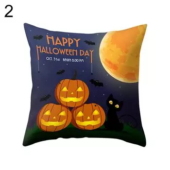 Счастливый Хэллоуин Тыква Призрак Подушка Чехол Диван-Кровать Автомобиль Кафе Декор Декор-2 # Stuttg