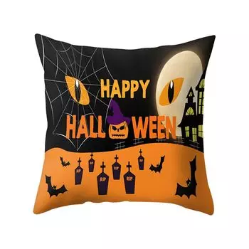 Счастливый Хэллоуин Тыква Призрак Подушка Чехол Диван-Кровать Автомобиль Кафе Декор Декор-4 # Stuttg